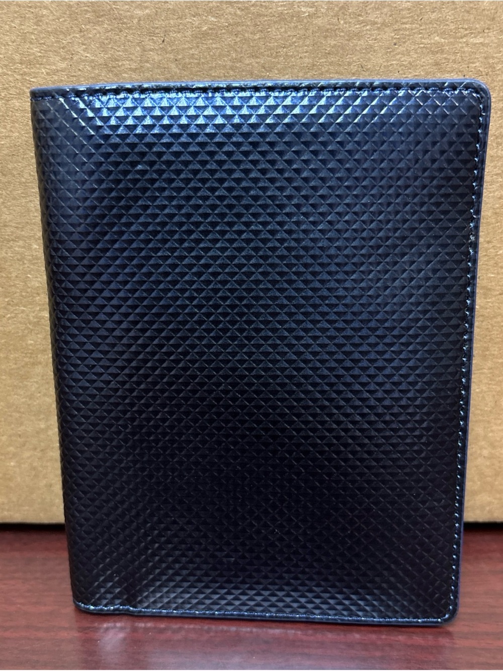 Away Brand Travel Wallet Passport Credit Card & Cash Holder Pebbled Leather